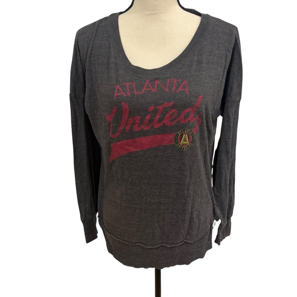 Atlanta United Soccer Fanatics Gray Shirt Sweater Size Small